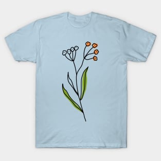 Simple cute leaf & flower 2 T-Shirt